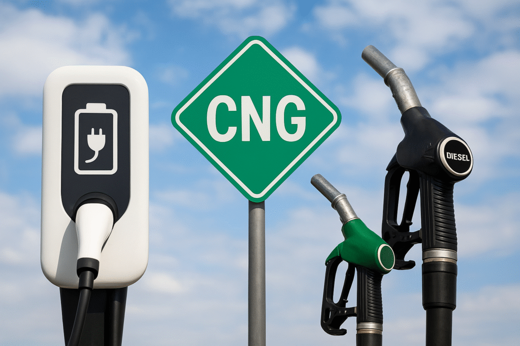 EV vs CNG vs Diesel in India (2025)